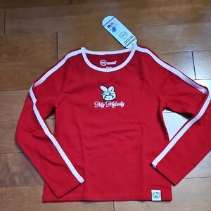 Nwt Hello Kitty & Friends My Melody Red Long Sleeve Shirt